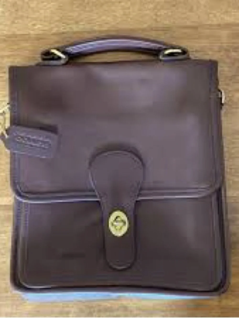 Vintage Coach Station Bag in Mahogany brown leather, style number 5130 - Picture 2 of 13